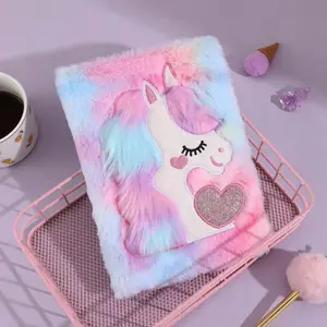 Conjunto De Libreta De Unicornio De Peluche Te…