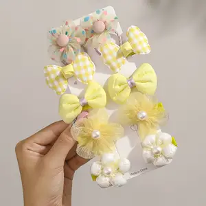 10 pinzas para el cabello con flores adorables, a…