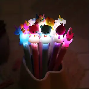[C 31] 2 Bolígrafos LED Con Diseño De Unicornio, Bolíg…