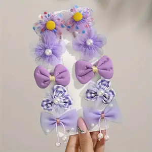[C 60] 10 pinzas para el cabello con flores adorables, a…