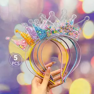 [C 93] Diadema Con Corona Dulce Para Niñas, 5 Uds., …