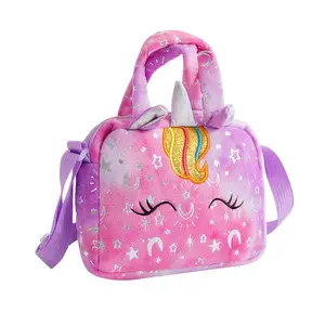[C 94] Bolso bandolera de pana con unicornio bonito …