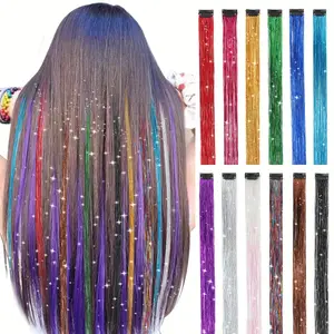 [C 97] 12 extensiones de cabello de color oropel con cl…