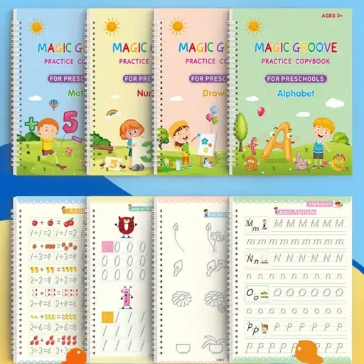 [C 106] 4 libros + 1 bolígrafo + 6 recargas + 1 agarre de bolígrafo...