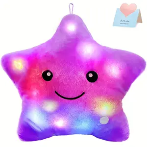 [C 131] 1pc, Almohada Luminosa De Peluche Suave Rellena De Algodón