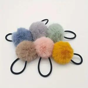 [C 140]  Moda Cuerdas De Pelo Lindas Bolas Red 
