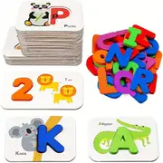 [C 169] Tarjetas Para Preescolares Con Números y Letras